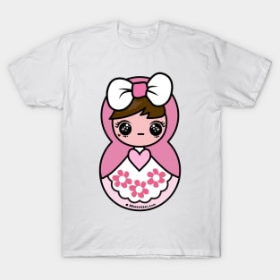 russian matryoshka , cute kawaii doll art T-Shirt